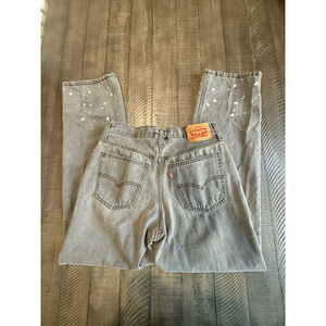 Levi’s Low Pro Straight Gray Jeans Sz 28 100% Cotton Vintage Wash High-rise